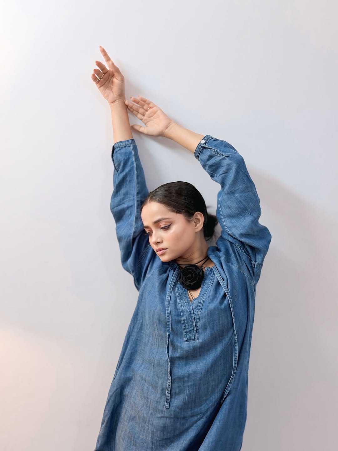 Shivali Parab bold photoshoot in denim one piece