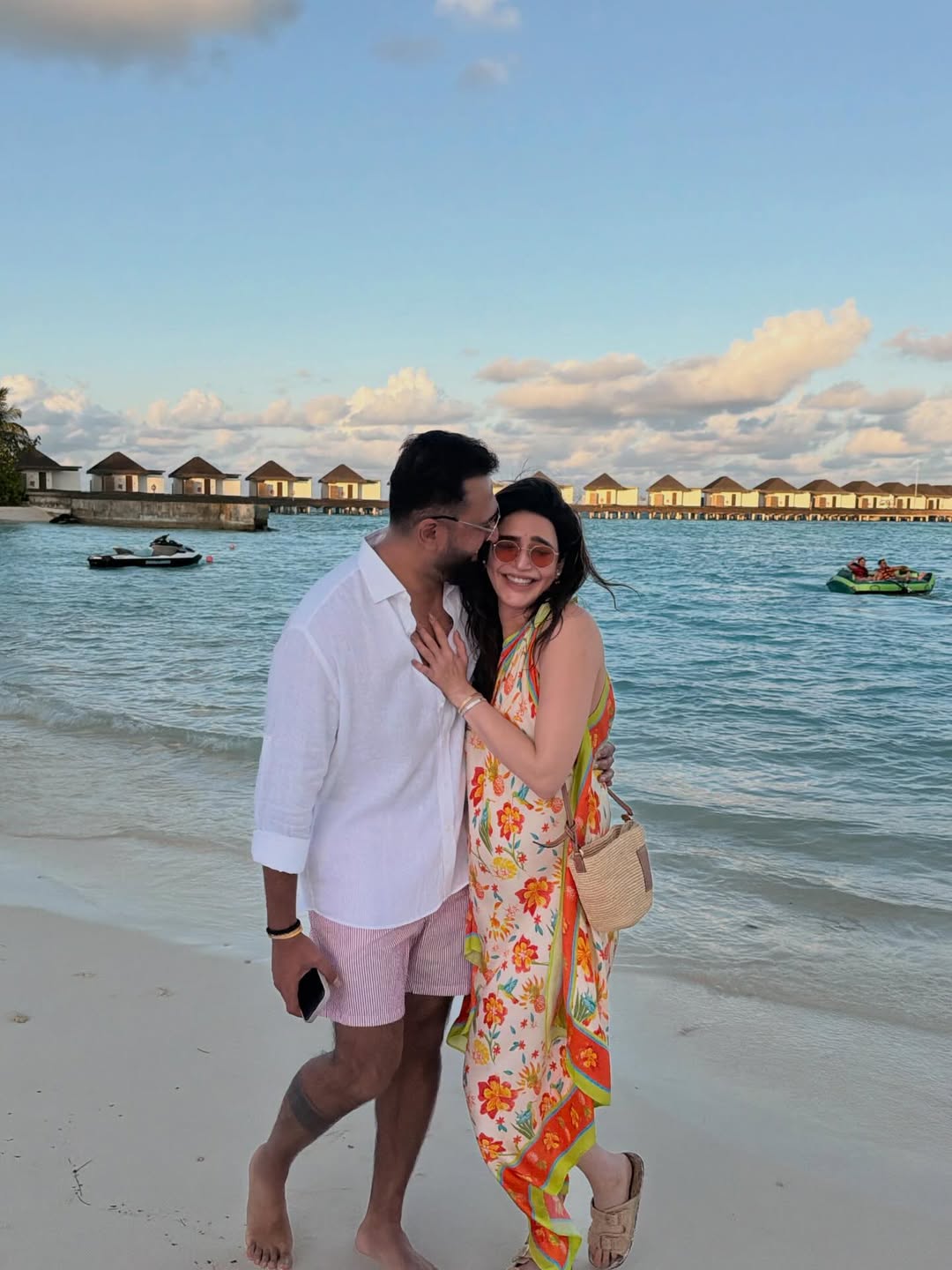 Karishma Tanna beach photoshoot pregnancy glow at 42