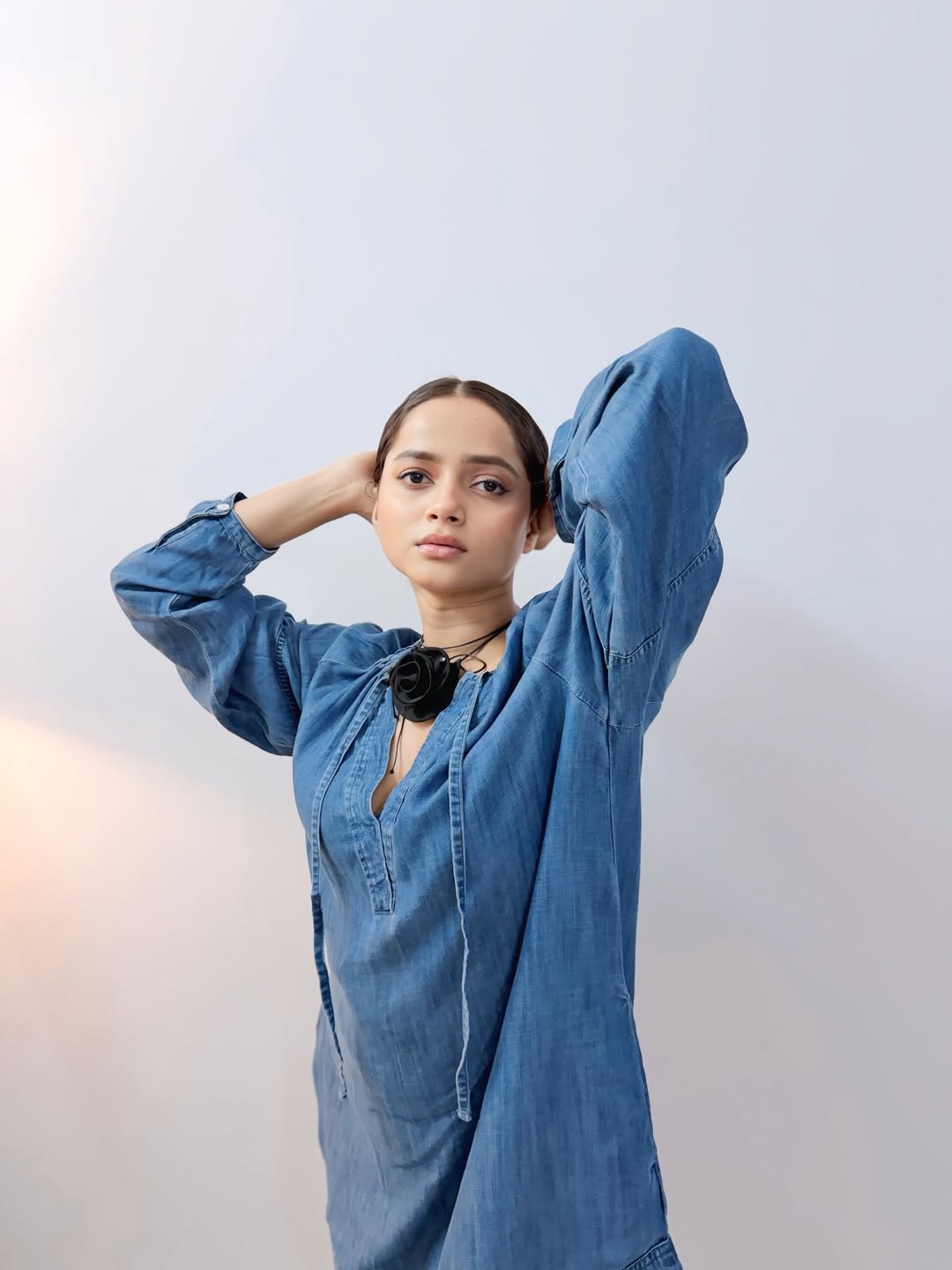 Shivali Parab bold photoshoot in denim one piece