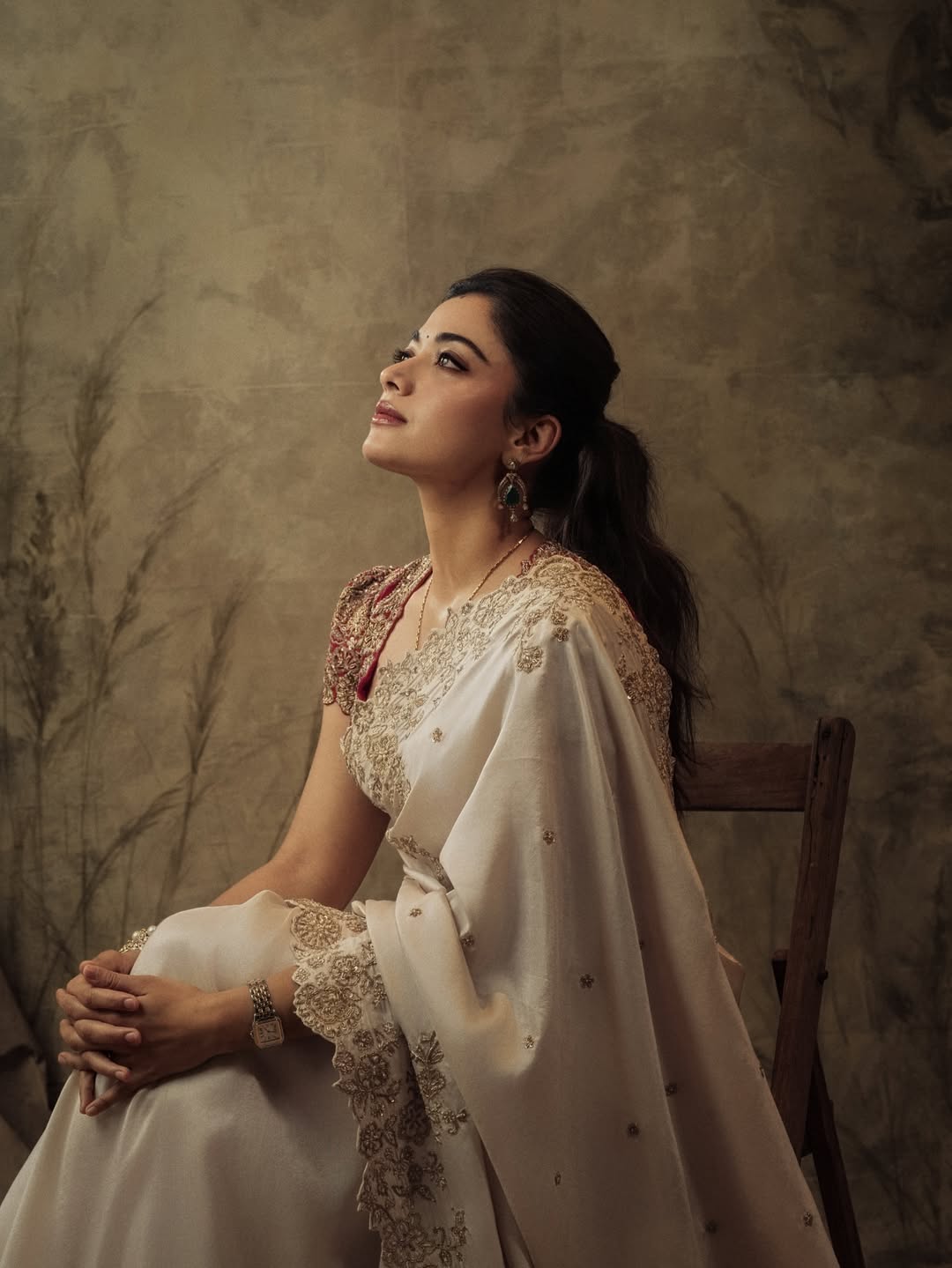 Rashmika Mandanna latest saree lookc