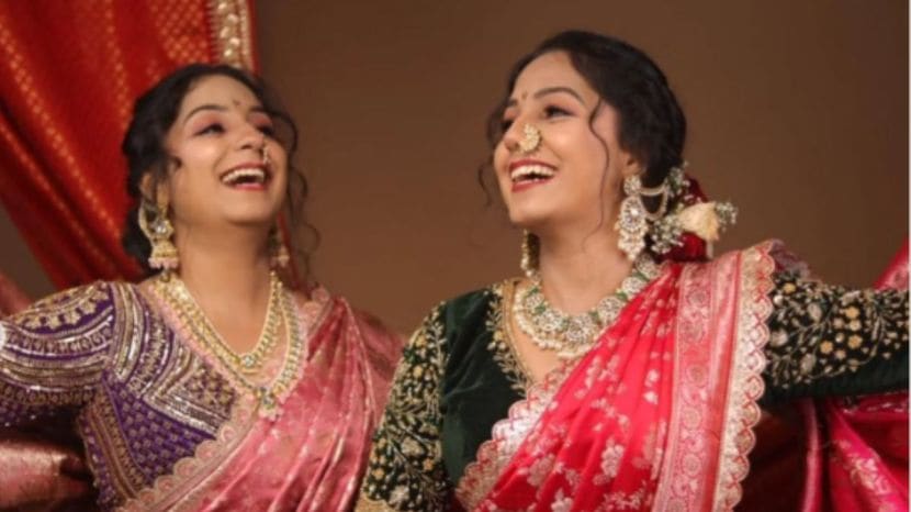 Actress Vidya Sawale working twin daughters