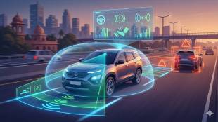 Advanced Driver Assistance System ADAS features in Indian cars | Car safety technology India Level 2 automation | How ADAS works for road safety | Automatic emergency braking and lane assist system