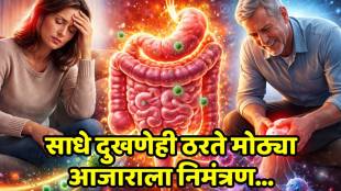 "Infographic showing the connection between gut health, leaky gut, and autoimmune symptoms like fatigue."