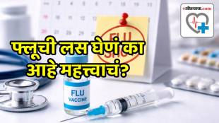 Doctor explaining flu vaccine benefits to a patient.