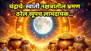 Moon and Stars representation for Zodiac Horoscope 2026 - Chandra Gochar Swati Nakshatra