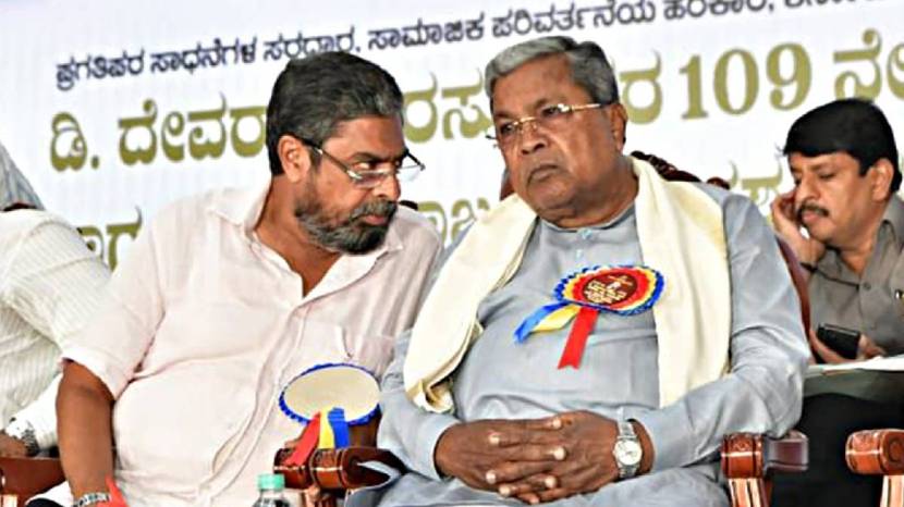 Congress MLC Naseer Ahmed and CM Siddaramaiah