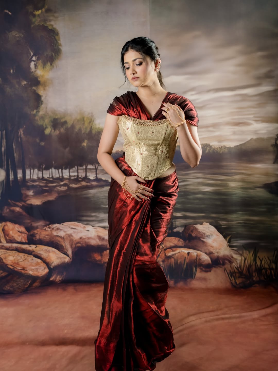 Dnyanada Ramtirthkar Saree Look