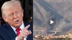 Donald Trump : ‘खूप उशीर होण्यापूर्वी करार करा’, डोनाल्ड ट्रम्प यांची इराणला पुन्हा धमकी; भीषण हल्ला केल्याचा व्हिडीओ केला शेअर