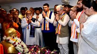 Dr Babasaheb Ambedkar Jayanti Chaityabhoomi Mumbai | CM Devendra Fadnavis paying tribute | Eknath Shinde at Chaityabhoomi | 135th Ambedkar Jayanti Mumbai celebration