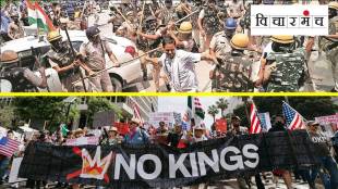 Donald Trump No Kings Protest America | PM Narendra Modi India Protest Control | Farmers Protest India vs US Democracy | Freedom of Speech in USA vs India Analysis