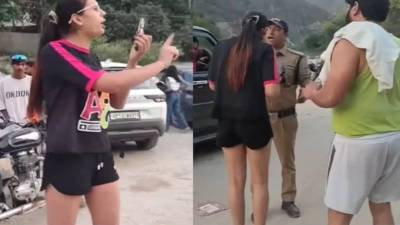 गंगा नदीच्या घाटावर दारु पिऊन पर्यटक महिलेचा धिंगाणा, व्हिडीओ व्हायरल