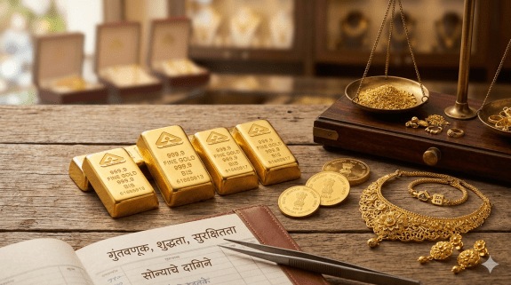 Gold Investment guide for beginners in Marathi | सोन्यातील गुंतवणूक आणि शुद्धता तपासण्याचे मार्ग | How to check gold hallmark and purity | सोन्याचे दागिने खरेदी करताना घ्यायची काळजी