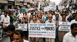 Pakistan Court Minor Christian Girl Marriage Muslim Man Verdict: १३ वर्षांच्या ख्रिश्चन मुलीचा ४० वर्षीय मुस्लिम व्यक्तीशी विवाह न्यायालयाने ठरवला ‘वैध’; पाकिस्तानात ख्रिस्ती समुदाय उतरला रस्त्यावर
