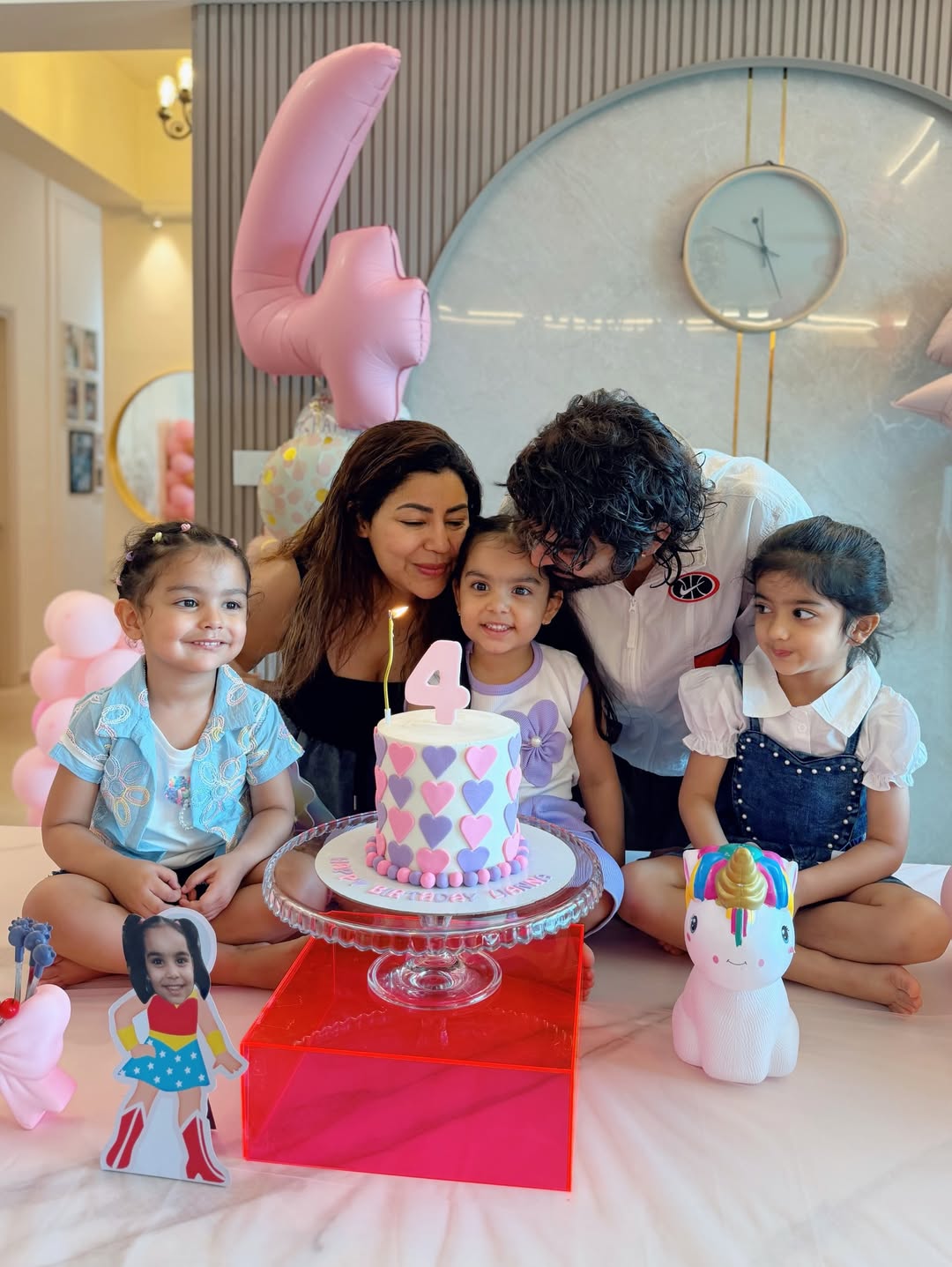 Gurmeet Choudhary Daughter Birthday photos
