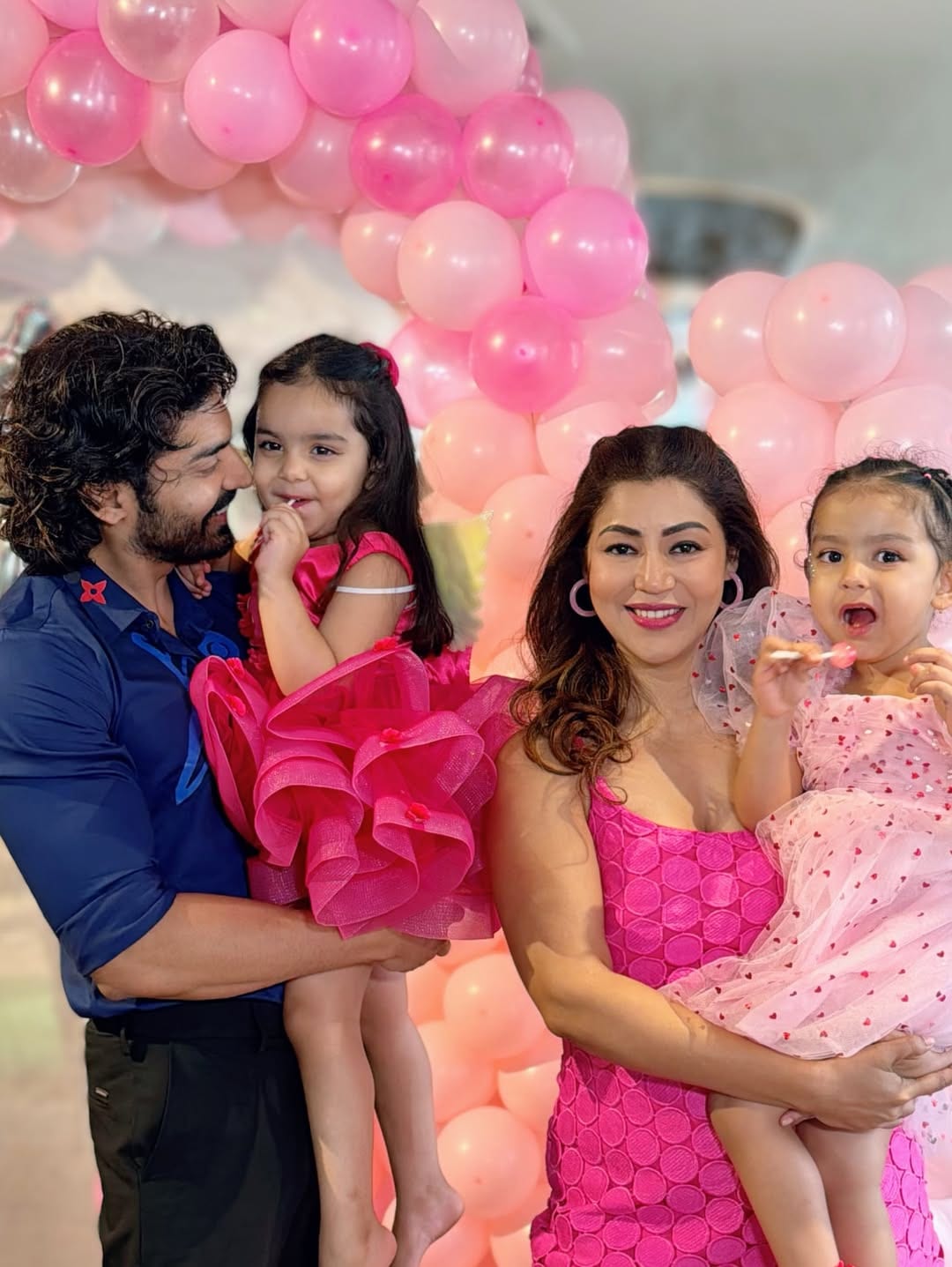 Gurmeet Choudhary Daughter Birthday photos