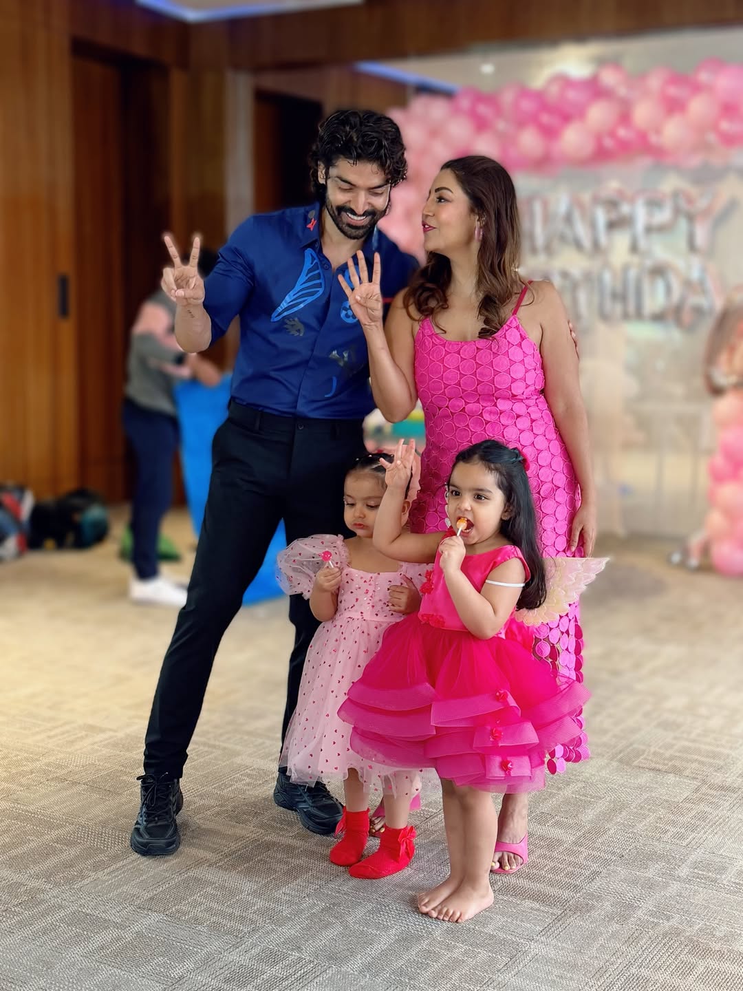 Gurmeet Choudhary Daughter Birthday photos