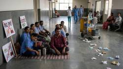 तीन महिने वेतन न मिळाल्याने कर्मचाऱ्यांचे आंदोलन; जाेगेश्वरी ट्रॉमा केअर रुग्णालयातील साफसफाईवरील परिणामामुळे रुग्ण हैराण