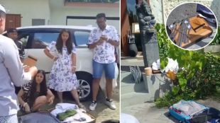 Indian tourists caught stealing in Bali hotel video | बाली येथील हॉटेलमध्ये चोरी करताना भारतीय पर्यटक | Viral video of hotel theft by Indian tourists | बाली हॉटेल चोरी प्रकरणाचा व्हायरल व्हिडीओ