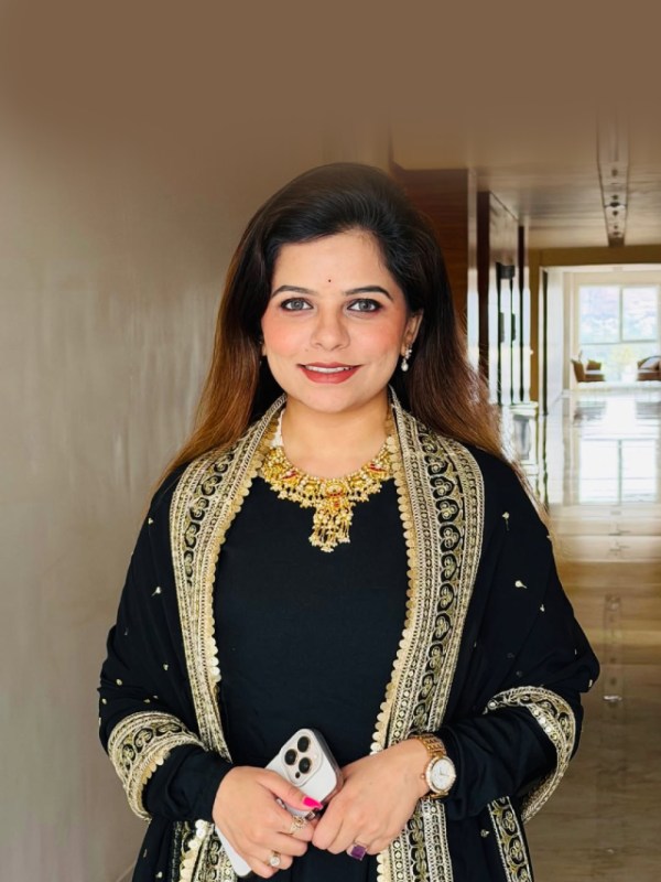 Kartiki Gaikwad Pise Black Dress Look