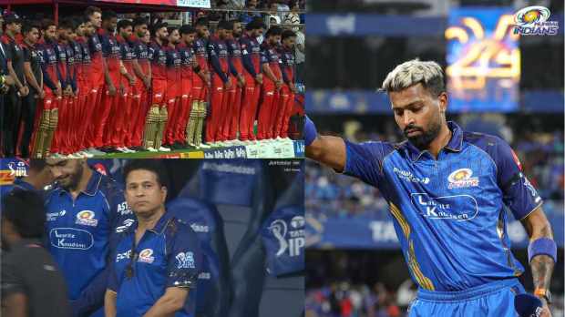 Why MI vs RCB Players Wearing Black Armbands?