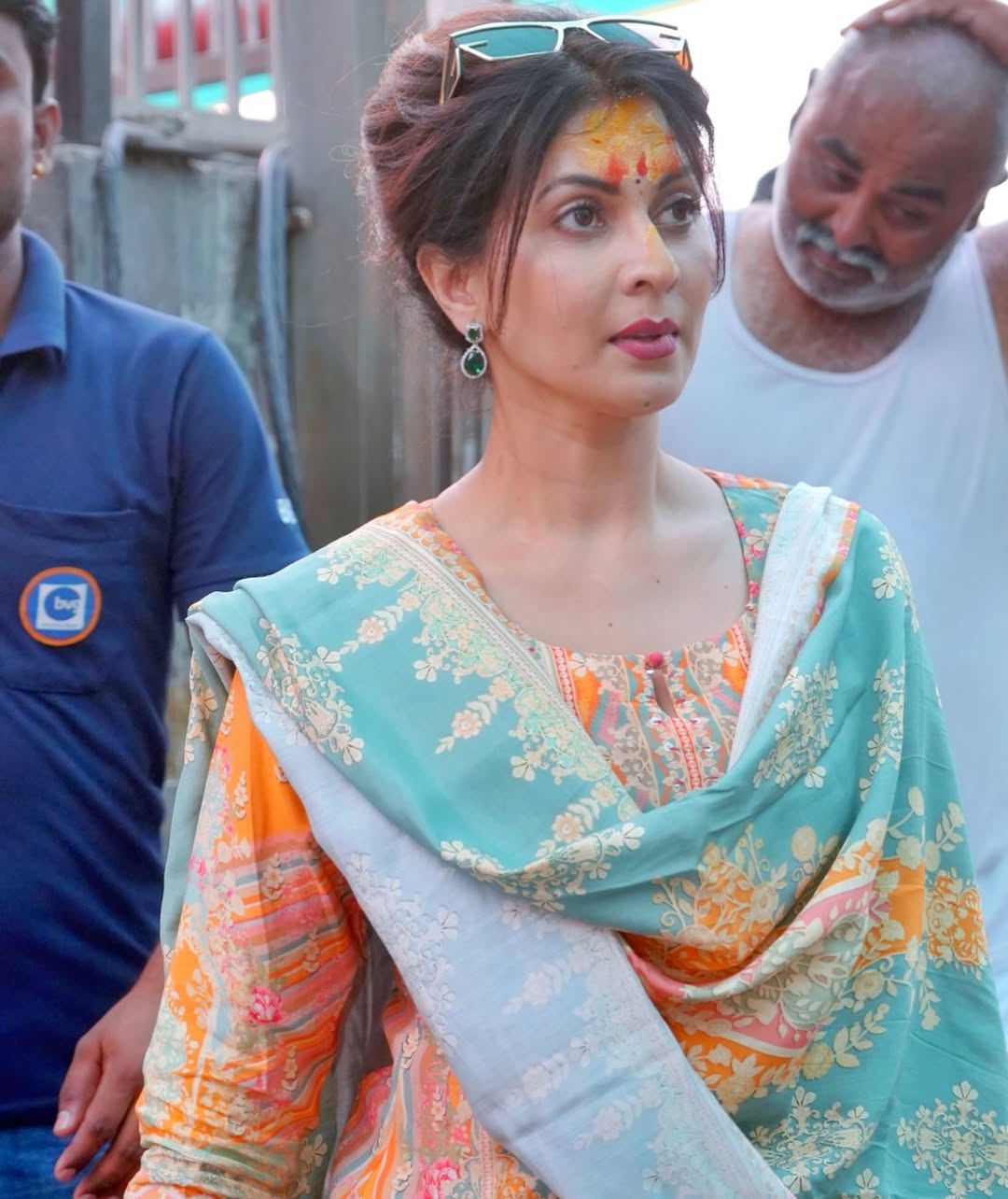 Madhavi Nemkar At Tuljapur Temple