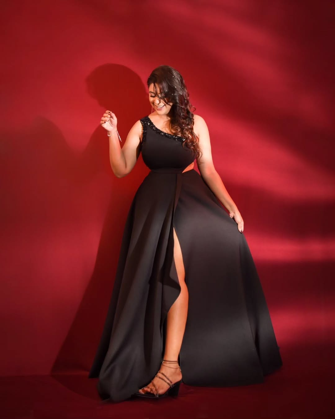 Madhura Deshpande Black Dress Look