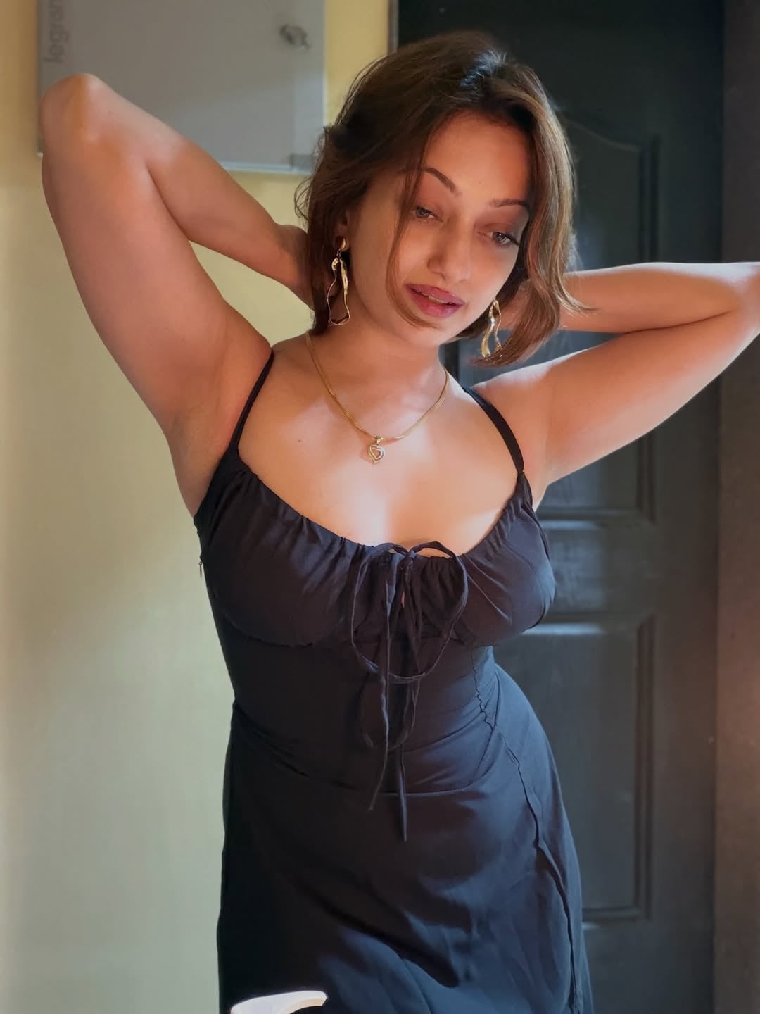 Manasi Naik Black Dress Bold Look