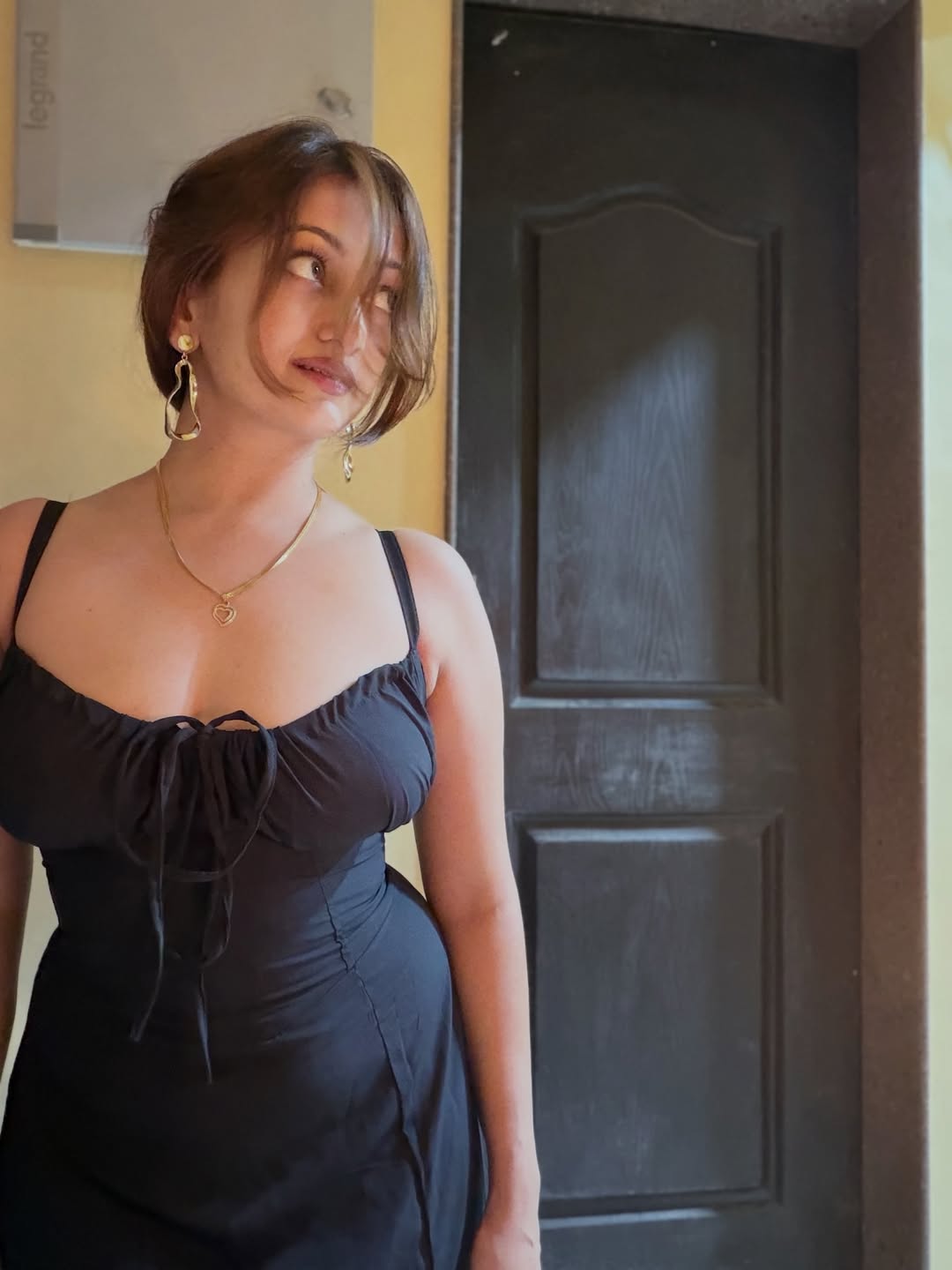 Manasi Naik Black Dress Bold Look