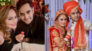 Mandar Jadhav and wife Mikita Jadhav celebrate 10th wedding anniversary.