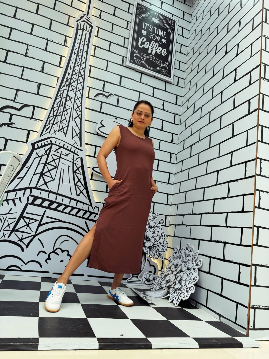 Monika Dabade Brown Dress Stylish Look