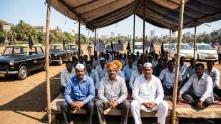 Mumbai Cab Drivers Protest Azad Maidan | Ola Uber Strike News Maharashtra | Maharashtra Kamgar Sabha Hunger Strike | App Based Transport Companies Fare Issue Mumbai