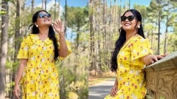 Photos: ‘थेट तुमच्या घरातून’ नाटकातील नम्रता संभेरावचं अमेरिकेत पिवळ्या ड्रेसमध्ये फोटोशूट
