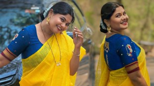 Namrata Sambherao Yellow Saree Look