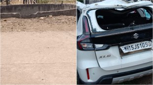 Dindori Nashik car accident site well on road | Nashik district collector Ayush Prasad visit Dindori | Maharashtra road safety negligence crime news | Shivaji Nagar Dindori accident rescue operation