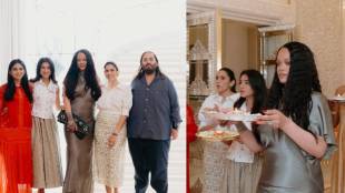 Rihanna in Mumbai Antilia Rihanna Aarti at Ambani House,