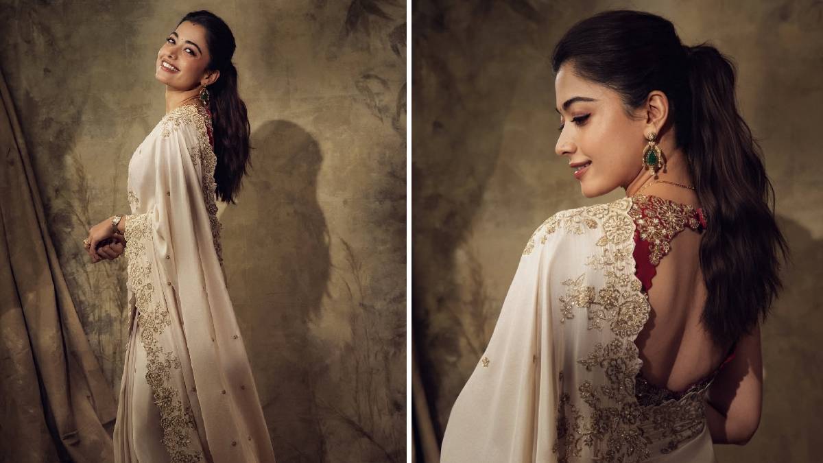 Rashmika Mandanna latest saree look