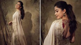 Rashmika Mandanna latest saree look