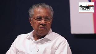 Kerala CM Pinarayi Vijayan during election rally