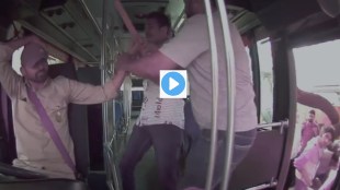 Thane Kopri bus driver beaten unconscious CCTV | Mira Bhayandar transport bus attack news | Nilesh Shinde assault on driver Thane | Police case for attempt to murder Thane bus attack