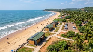 Ratnagiri beach tourism development project | Eco friendly toilets at Ganpatipule beach | Konkan rural tourism infrastructure Maharashtra | Ravindra Chavan tourism initiative Ratnagiri