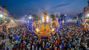 Dr Babasaheb Ambedkar Jayanti Nagpur celebration | Samvidhan Chowk Nagpur crowd | Ambedkar Jayanti 2026 political banners | SC sub-categorization protest Maharashtra