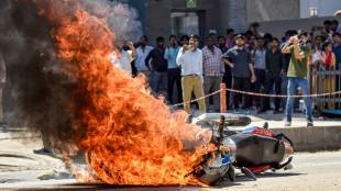 Violent contract workers protest