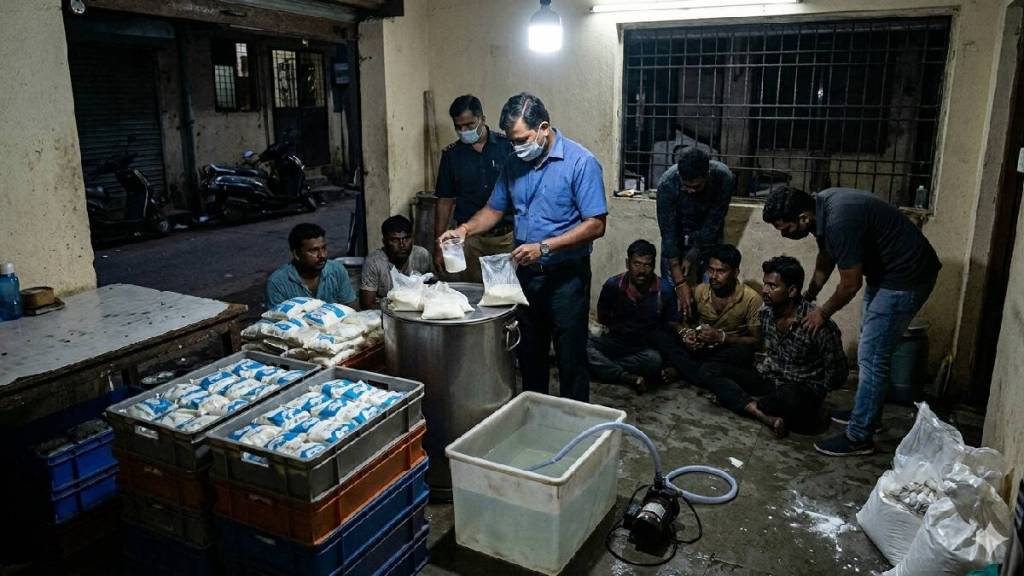 Milk adulteration racket busted in Mumbai Versova | FDA raid on milk suppliers Maharashtra | Crime Branch Unit 9 action on milk fraud | Five arrested for mixing water in milk Mumbai Milk adulteration racket busted in Mumbai Versova | FDA raid on milk suppliers Maharashtra | Crime Branch Unit 9 action on milk fraud | Five arrested for mixing water in milk Mumbai