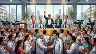 Mumbai IMA MMC election conflict | IMA special meeting resolution passed | Indian Medical Association authorized panel | Maharashtra Medical Council election 2026 Mumbai Doctors celebration mark sheets