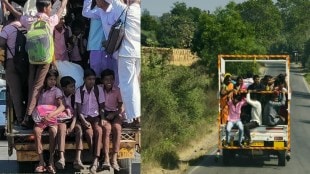 Overloaded passenger vehicles in Palghar district | Illegal private transport Maharashtra RTO rules | Dangerous school student transport Palghar Boisar | Palghar traffic police negligence on overloaded eco cars