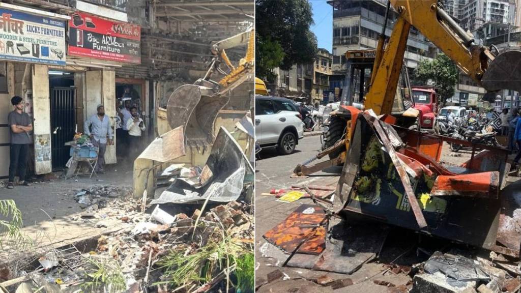 BMC demolition drive in Dongri Mumbai | Illegal shops removal B Ward Mumbai | BMC action on encroachments SVP Road | Mumbai Municipal Corporation illegal construction crackdown BMC demolition drive in Dongri Mumbai | Illegal shops removal B Ward Mumbai | BMC action on encroachments SVP Road | Mumbai Municipal Corporation illegal construction crackdown