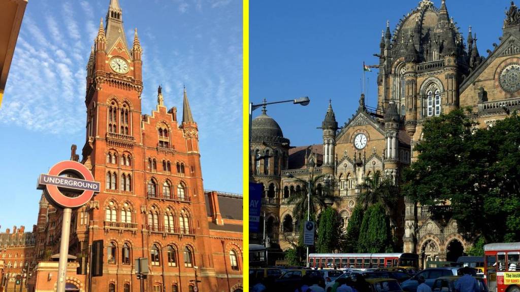 Mumbai CSMT architecture history | St Pancras International London railway station | UNESCO World Heritage Sites in Maharashtra | British era historical buildings in Mumbai Mumbai CSMT architecture history | St Pancras International London railway station | UNESCO World Heritage Sites in Maharashtra | British era historical buildings in Mumbai