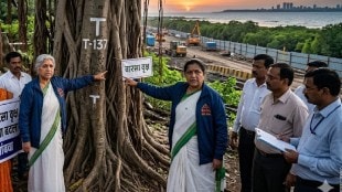 Shiv Sena UBT Protest Versova Madh Coastal Road | Kishori Pednekar Nana Nani Park Tree Felling | Mumbai Coastal Road North Mangroves Destruction | Environment Protest Mumbai