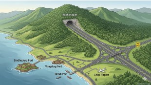 Sandesh Parkar press conference Kankavli | Shaktipeeth Highway realignment demand Sindhudurg | Radhanagari to Sindhudurg highway route | Konkan tourism development Maharashtra