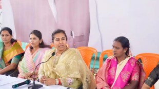 Meghna Sakore Bordikar Parbhani press conference | BJP Women Akrosh Morcha Parbhani | Nari Shakti Vandan Bill opposition controversy | Women reservation 33 percent Maharashtra politics